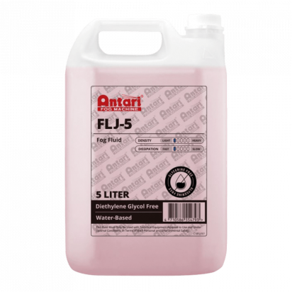 Antari FLJ-5 Fog Fluid 5 L Medium Density Fog Fluid w/ Short Hang Time