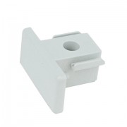 Artecta Endcap white 1-circuit track IP20