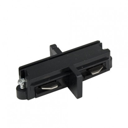 Artecta Straight connector black 1-circuit track IP20