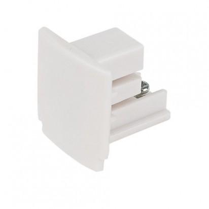 Artecta Endcap white 3-circuit track IP20