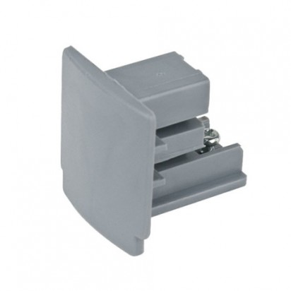 Artecta Endcap silver 3-circuit track IP20