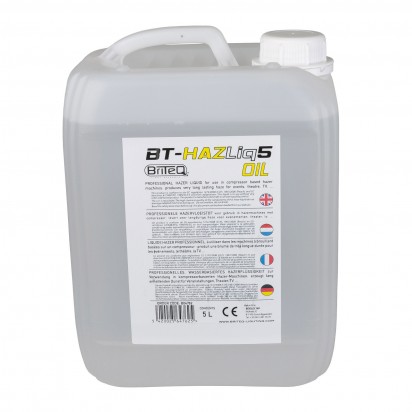 Briteq BT-HAZLIQ5 OIL Hazer fluid, white mineral oil based - 5L canister