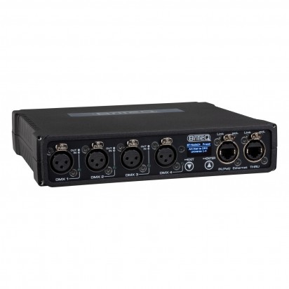 Briteq BT-NODE24 Mk2 (3pin XLR) Artnet node: 2x Art-Net / 4x DMX in+out (XLR-3pin)