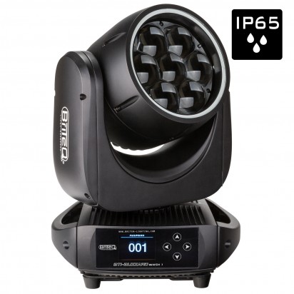 Briteq BTI-BLIZZARD WASH1 IP65 7*40W RGBL Beam wash met RGB ring