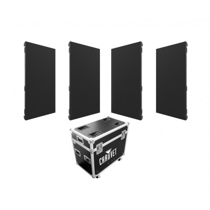 Chauvet F3X 4-pack 3.9mm video panels with road case #