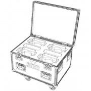 Chauvet 4-Way Case for Rogue R1 Wash