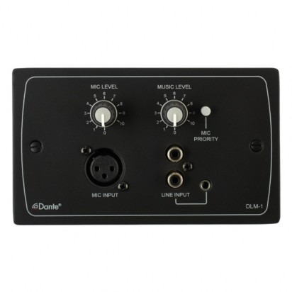 Cloud DLM-1B Dante Line / Mic Input Module, microphone & line input, available in black