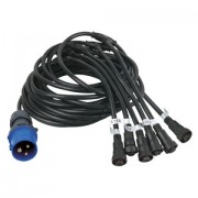 DMT Powercable for E6/ P12,5 10m 6 outputs. Max 30 panel total