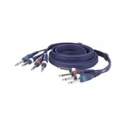 DAP 4 Jack/4 Jack Effectcable 3mtr Line/Instrumentcable