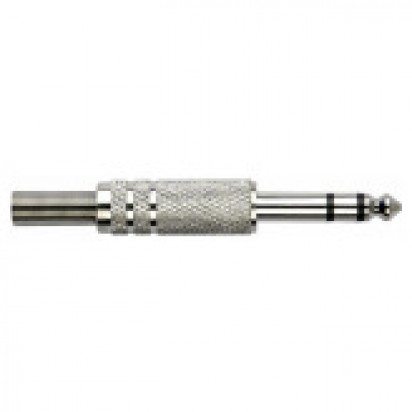 DAP Jackplug 6.3mm Stereo Nickel with Spring