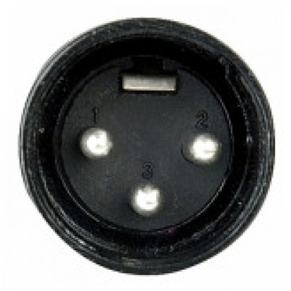 DAP N-CON XLR Plug 3P Black Male with Black Endcap