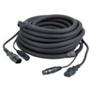 DAP LIGHT Powersignalcable 3 mtr IEC M/F- XLR M/F Black