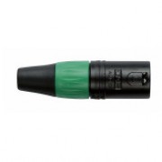 DAP N-CON XLR Plug 3P Black Male with Green Endcap