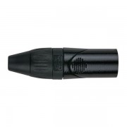 DAP XLR 3pole X-type Male black Black endcap