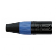DAP N-CON XLR Plug 3P Black Male with Blue Endcap