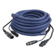 DAP LIGHT Powersignalcable 3 mtr IEC M/F- XLR M/F