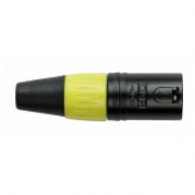 DAP N-CON XLR Plug 3P Black Male with Yellow Endcap
