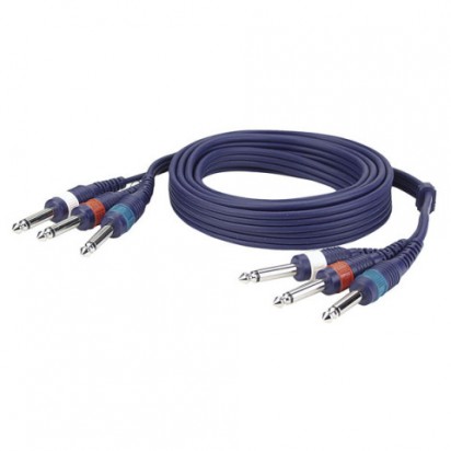 DAP 3 Mono Jack/3 Mono Jack  3 mtr Line/Instrumentcable