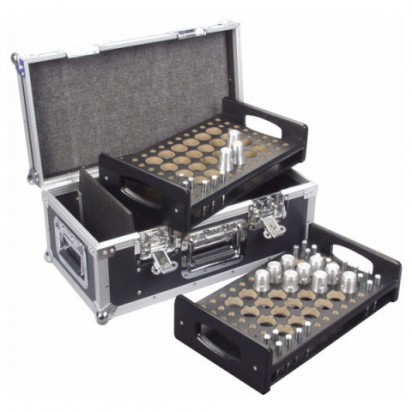 Flightcase for 48 Conical Adaptors with Conical Pins