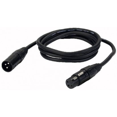 DAP 1,5mtr XLR Microphonecable Black