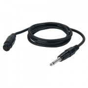 DAP 1,5mtr XLR F/Jack Mono Black