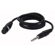 DAP 6 mtr XLR F/Jack Stereo Black Mic/linecable