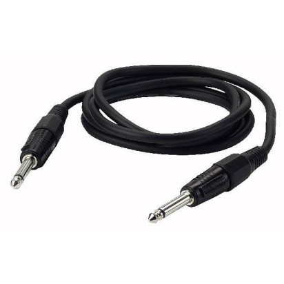 DAP Jack to Jack Mono Black 1.5mtr Mic/linecable