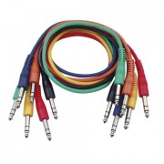 DAP Stereo Patch Cable 30cm - Straight Connectors Six Colour Pac