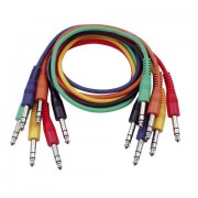 DAP Stereo Patch Cable 60cm - Straight Connectors Six Colour Pac