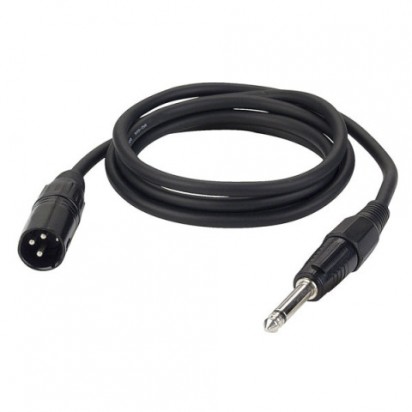 DAP 1,5mtr XLR M/ Jack Mono Black