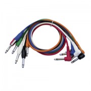DAP Mono Patch Cable 60 cm  - Straight and Hooked Plug Six Colou