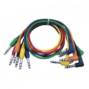 DAP Stereo Patch Cable 30 cm  - Straight and Hooked Plug Six Col