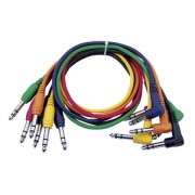 DAP Stereo Patch Cable 60 cm  - Straight and Hooked Plug Six Col