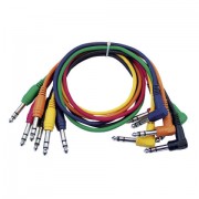 DAP Stereo Patch Cable 90 cm  - Straight and Hooked Plug Six Col