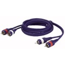 DAP 2 RCA Male/2 RCA Male 3 mtr Line/Instrumentcable