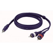 DAP Stereo Mini Jack/2 RCA 3 mtr Line/Instrumentcable