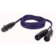 DAP 1,5mtr XLR Female/2 XLR Male