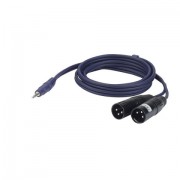 DAP Stereo 3,5mm jack->2x XLR-M 1, 5mtr