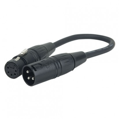 DAP 3P XLR Male to 5P XLR Female 2 5cm