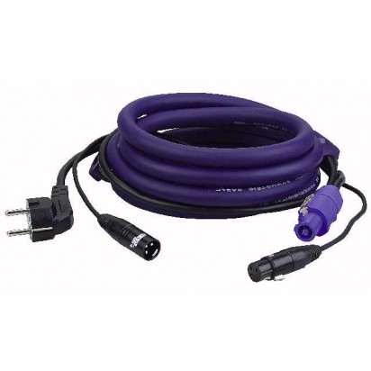 DAP LIGHT Powersignalcable 10mtr Schuko/Pwrcon- XLR M/F