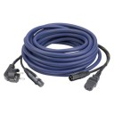 DAP AUDIO Powersignalcable 15mtr Schuko/ IEC F- XLR M/F