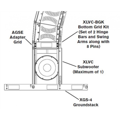 EV AGSE Adaptor Grid XS212/XCS312 - XLE181