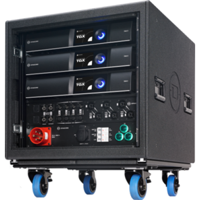 Dynacord SR-TGX20 Preconfigured System rack incl. 3 x TGX20 DSP amplifiers, power distribution, inpu