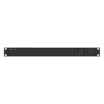 Dynacord V600:4 4 channel, 600 W powerTANK amplifier with power sharing, Hi-Z direct drive, ecoRAIL,