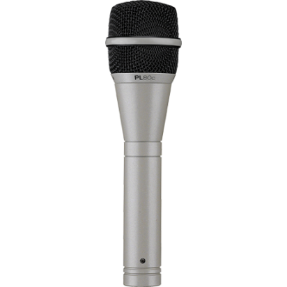 EV PL80c Vocal Microphone, Dynamic, Supercardioid, ultra low noise, classic color