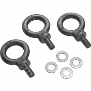 EV EBK1-M10-3PACK Forged M10 3Pack Short Shank Eyebolt Kit