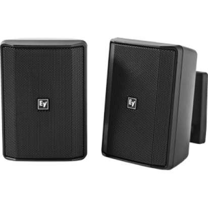 EVID-S4.2TB Speaker 4” cabinet 70/100V black pair Black, price per pair