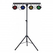 JB-Systems LIVESET 2 Bar with 4x27W RGB projectors + 4x1W Flash LED