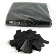 MagicFX Slowfall confetti rectangles 55x17mm - Black Confetti Paper bulk 1kg