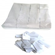 MagicFX Slowfall confetti rectangles 55x17mm - White Confetti Paper bulk 1kg